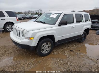 2017 JEEP PATRIOT SPORT FWD White  Gasoline 1C4NJPBA5HD140440 photo #3