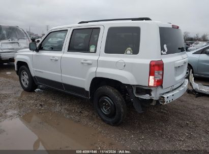 2017 JEEP PATRIOT SPORT FWD White  Gasoline 1C4NJPBA5HD140440 photo #4