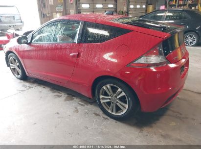 2013 HONDA CR-Z EX Red  Hybrid JHMZF1D66DS002256 photo #4