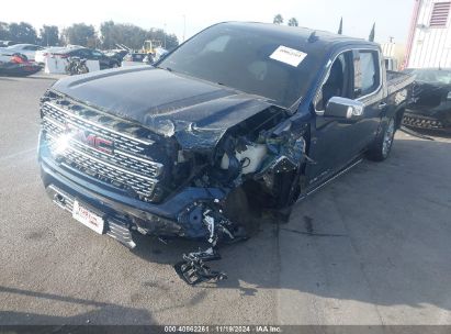 2022 GMC SIERRA 1500 LIMITED 4WD  SHORT BOX DENALI Dark Blue  Gasoline 3GTU9FEL7NG131782 photo #3