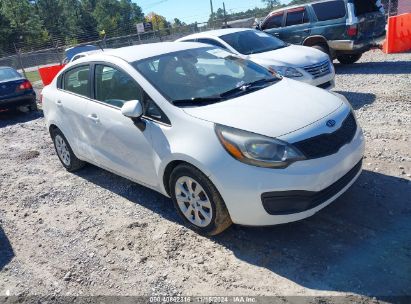 2013 KIA RIO LX White  Gasoline KNADM4A37D6110582 photo #1