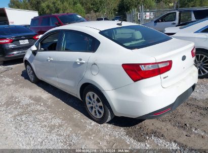 2013 KIA RIO LX White  Gasoline KNADM4A37D6110582 photo #4