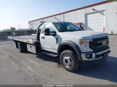 2021 FORD F-600 CHASSIS XL White  Diesel 1FDFF6KT4MDA14335 photo #1