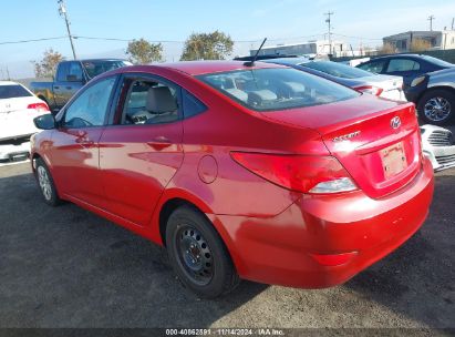 2015 HYUNDAI ACCENT GLS Red  Gasoline KMHCT4AE8FU884367 photo #4