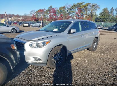 2013 INFINITI JX35 Silver  Gasoline 5N1AL0MM3DC352322 photo #3