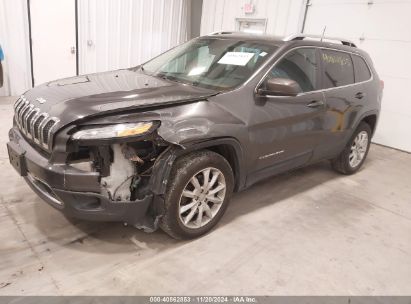 2016 JEEP CHEROKEE LIMITED Gray  Flexible Fuel 1C4PJMDS2GW234713 photo #3