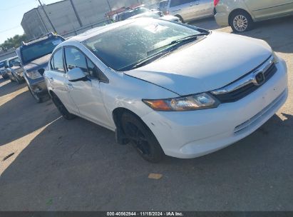 2012 HONDA CIVIC EX White  Gasoline 2HGFB2F80CH313158 photo #1