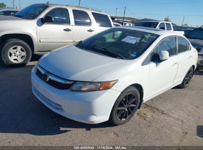 2012 HONDA CIVIC EX White  Gasoline 2HGFB2F80CH313158 photo #3