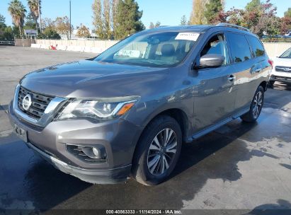 2017 NISSAN PATHFINDER SV Gray  Gasoline 5N1DR2MN9HC680320 photo #3