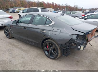 2019 GENESIS G70 3.3T ADVANCED Black  Gasoline KMTG34LE4KU012640 photo #4