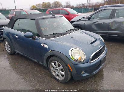 2010 MINI COOPER S Blue  Gasoline WMWMS3C55ATY08930 photo #1