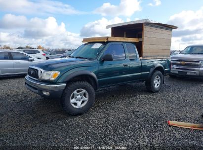 2004 TOYOTA TACOMA BASE V6 Green  Gasoline 5TEWN72N24Z375519 photo #3