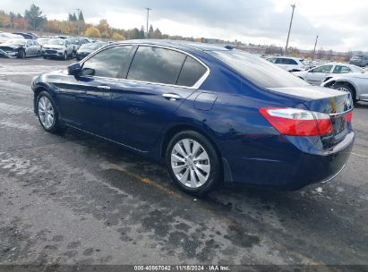 2015 HONDA ACCORD EX-L Blue  Gasoline 1HGCR2F84FA176081 photo #4