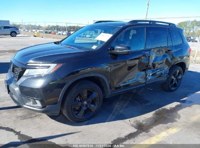 2021 HONDA PASSPORT AWD ELITE Black  Gasoline 5FNYF8H09MB030934 photo #3