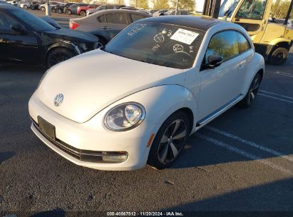 2013 VOLKSWAGEN BEETLE 2.0T TURBO White  Gasoline 3VWVA7AT0DM632064 photo #3