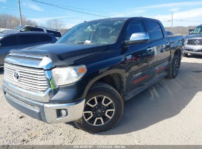 2014 TOYOTA TUNDRA LIMITED 5.7L V8 Black  Flexible Fuel 5TFHW5F19EX390030 photo #3