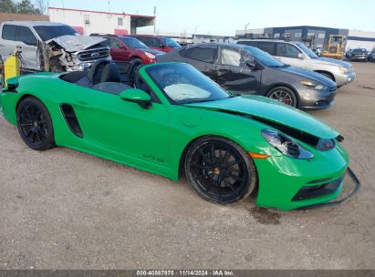 2023 PORSCHE 718 BOXSTER GTS 4.0 Green  Gasoline WP0CD2A88PS216243 photo #1