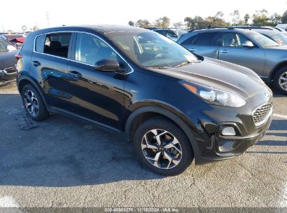 2020 KIA SPORTAGE LX Black  Gasoline KNDPMCAC1L7663828 photo #1