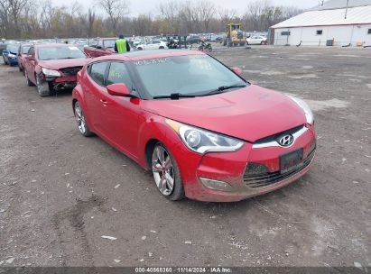 2015 HYUNDAI VELOSTER Red  Gasoline KMHTC6AD3FU238298 photo #1