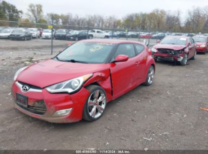 2015 HYUNDAI VELOSTER Red  Gasoline KMHTC6AD3FU238298 photo #3