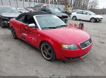 2005 AUDI S4 Red  Gasoline WUARL48H05K902131 photo #1