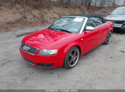 2005 AUDI S4 Red  Gasoline WUARL48H05K902131 photo #3