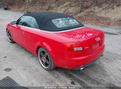 2005 AUDI S4 Red  Gasoline WUARL48H05K902131 photo #4