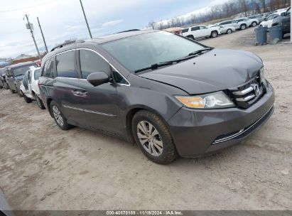 2014 HONDA ODYSSEY EX-L Gray  Gasoline 5FNRL5H66EB082653 photo #1