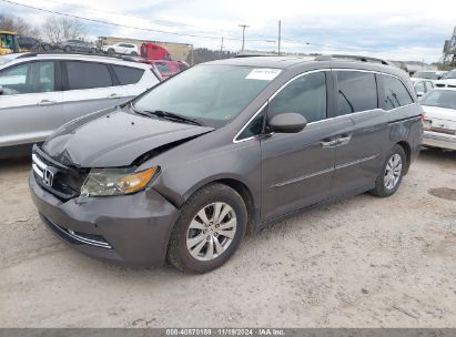 2014 HONDA ODYSSEY EX-L Gray  Gasoline 5FNRL5H66EB082653 photo #3