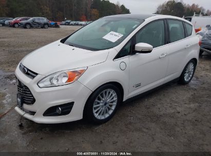 2014 FORD C-MAX ENERGI SEL White  Hybrid 1FADP5CU5EL516732 photo #3