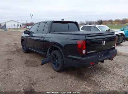 2021 HONDA RIDGELINE BLACK EDITION Black  Gasoline 5FPYK3F88MB021673 photo #4