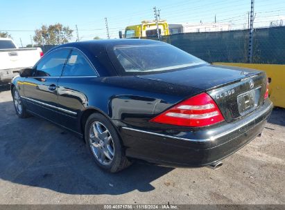 2002 MERCEDES-BENZ CL 500 Black  Gasoline WDBPJ75J32A028537 photo #4