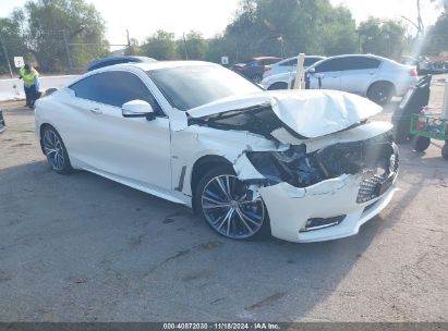 2019 INFINITI Q60 3.0T LUXE White  Gasoline JN1EV7EK9KM231584 photo #1