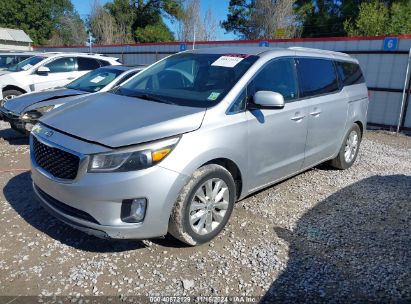 2016 KIA SEDONA EX Silver  Gasoline KNDMC5C19G6138900 photo #3