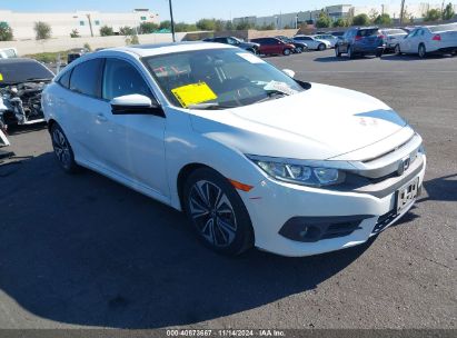 2018 HONDA CIVIC EX-T White  Gasoline JHMFC1F36JX009270 photo #1