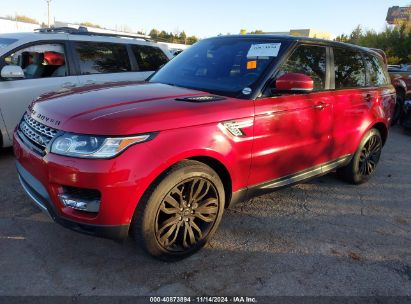 2015 LAND ROVER RANGE ROVER SPORT 3.0L V6 SUPERCHARGED HSE Red  Gasoline SALWR2VF0FA535673 photo #3