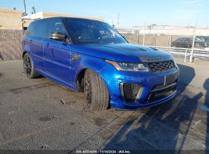 2018 LAND ROVER RANGE ROVER SPORT SVR Blue  Gasoline SALWZ2SE0JA195588 photo #1