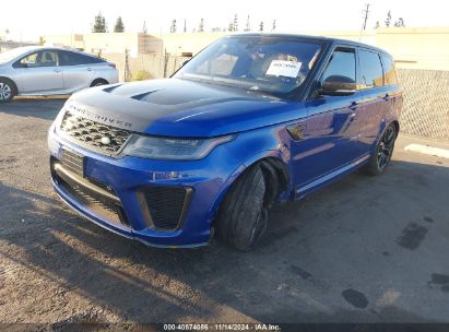 2018 LAND ROVER RANGE ROVER SPORT SVR Blue  Gasoline SALWZ2SE0JA195588 photo #3