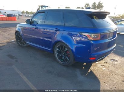 2018 LAND ROVER RANGE ROVER SPORT SVR Blue  Gasoline SALWZ2SE0JA195588 photo #4