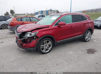 2015 LINCOLN MKC Red  Gasoline 5LMCJ2A93FUJ26432 photo #3