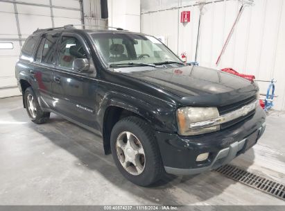 2004 CHEVROLET TRAILBLAZER LT Black  Gasoline 1GNDT13SX42100894 photo #1