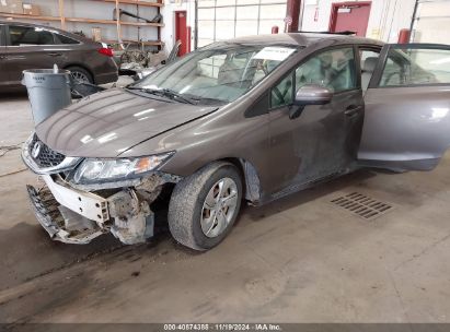 2015 HONDA CIVIC LX Brown  Gasoline 19XFB2F58FE272038 photo #3