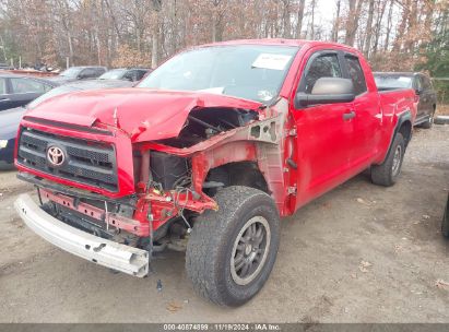 2013 TOYOTA TUNDRA DOUBLE CAB SR5 Red  Gasoline 5TFUY5F19DX288119 photo #3