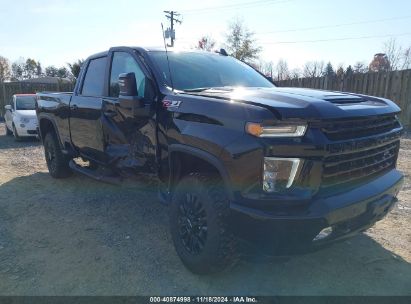 2022 CHEVROLET SILVERADO 2500HD 4WD  STANDARD BED LTZ Black  Diesel 1GC4YPEY2NF147538 photo #1