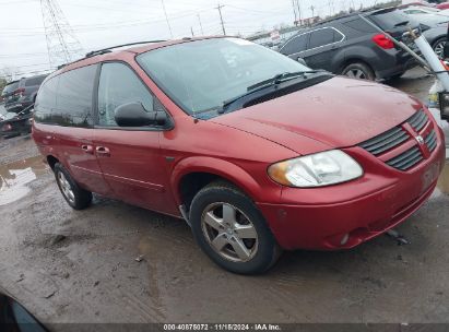 2007 DODGE GRAND CARAVAN SXT Maroon  Gasoline 2D4GP44L97R181690 photo #1