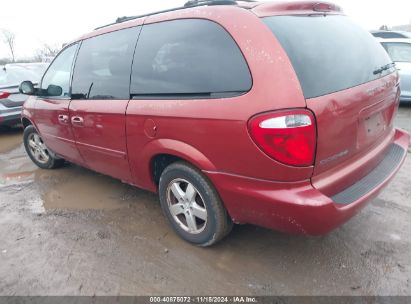 2007 DODGE GRAND CARAVAN SXT Maroon  Gasoline 2D4GP44L97R181690 photo #4