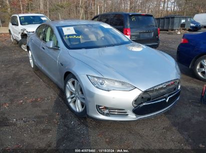 2015 TESLA MODEL S 60/70/85 Silver  Electric 5YJSA1S15FF081153 photo #1