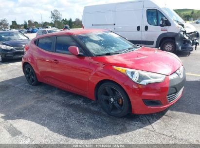 2015 HYUNDAI VELOSTER Red  Gasoline KMHTC6ADXFU224592 photo #1