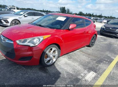 2015 HYUNDAI VELOSTER Red  Gasoline KMHTC6ADXFU224592 photo #3