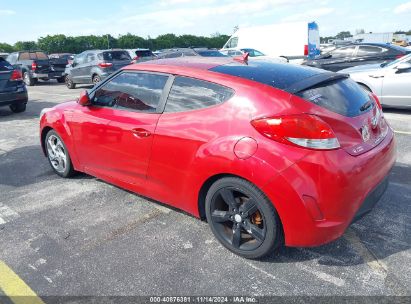 2015 HYUNDAI VELOSTER Red  Gasoline KMHTC6ADXFU224592 photo #4